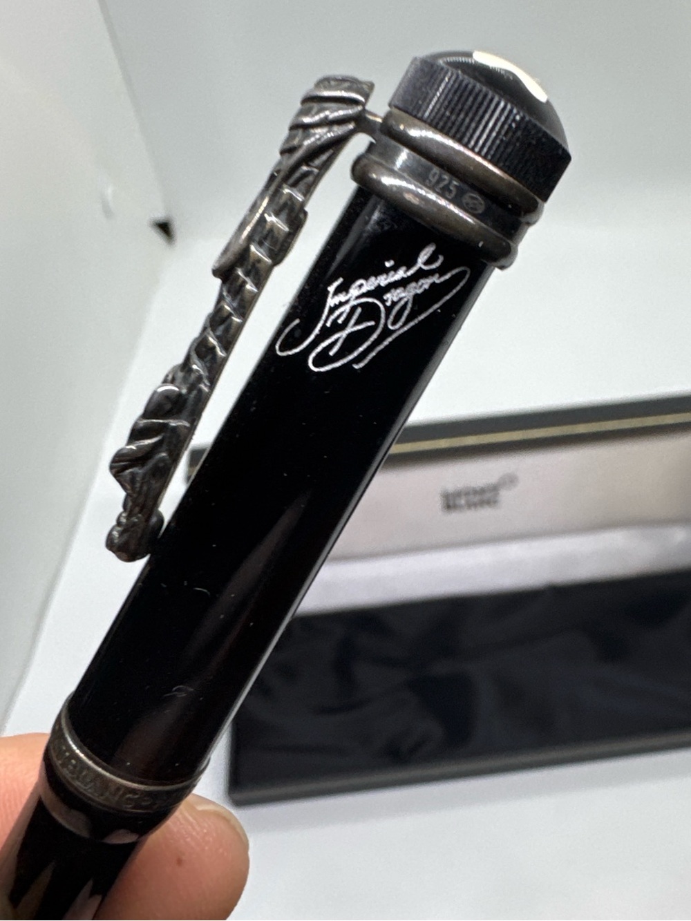 Montblanc Imperial Dragon Limited Edition Ballpoint Pen 925 Silver w/ Box